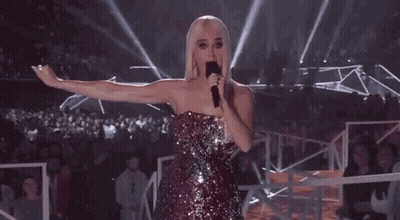 Woman In Sequined Dress Saying Wig Snatched GIF