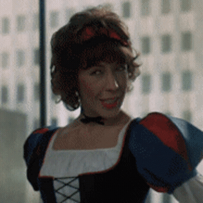 Woman In Snow White Costume Smiling GIF