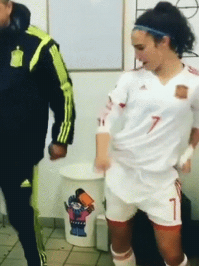 Woman In Soccer Uniform Number 7 GIF
