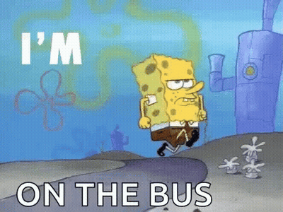 Woman In SpongeBob Shirt And Tie In Front Of SpongeBob House GIF