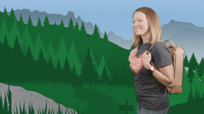 Woman In Sticker Giant Shirt GIF
