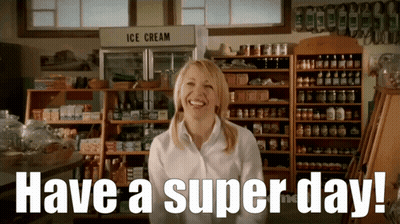 Woman In Store With Have A Super Day GIF