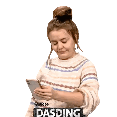 Woman In Striped Sweater Giving Thumbs Up Sticker