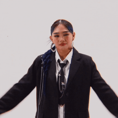 Woman In Suit And Tie Dancing GIF