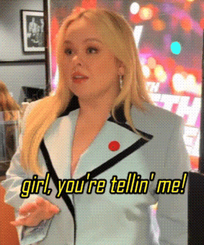 Woman In Suit Saying Girl You're Tellin' Me GIF