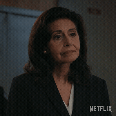 Woman In Suit Saying Go Ahead Netflix GIF