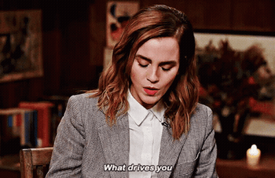 Woman In Suit Saying What Drives You GIF