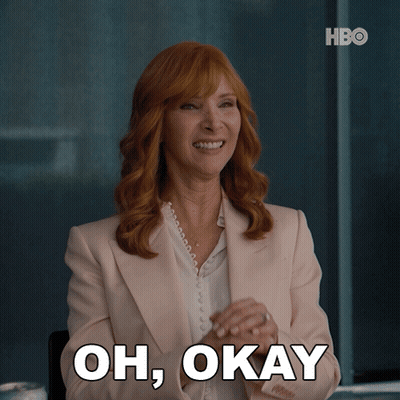 Woman In Suit Says Oh Okay HBO GIF