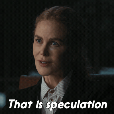 Woman In Suit Smiling Saying That Is Speculation GIF