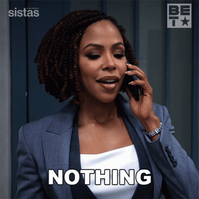 Woman In Suit Talking On Cell Phone Saying Nothing GIF