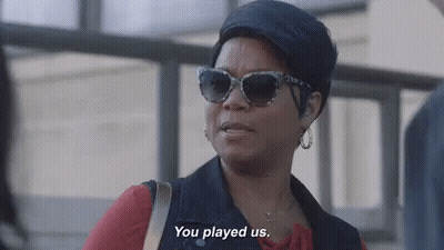 Woman In Sunglasses And Hat Saying You Played Us GIF