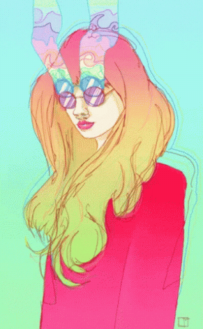 Woman In Sunglasses And Pink Shirt GIF