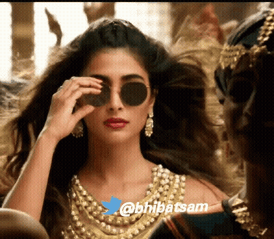 Woman In Sunglasses And Twitter Icon @Bhibatsam GIF