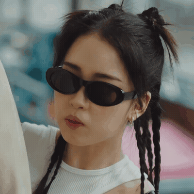 Woman In Sunglasses And White Shirt GIF