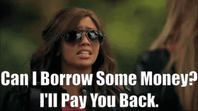 Woman in Sunglasses Asking to Borrow Money
