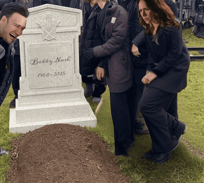 Woman In Sunglasses At Grave GIF