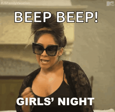 Woman In Sunglasses Beep Beep Girls Night GIF