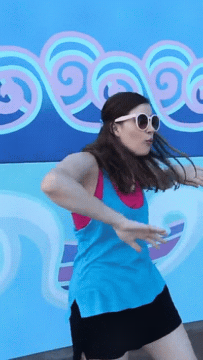 Woman In Sunglasses Dancing GIF