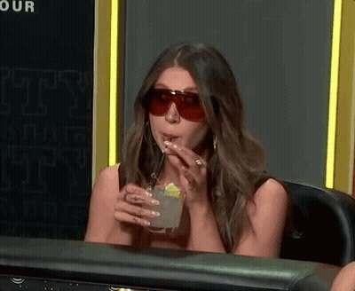 Woman In Sunglasses Drinking With Straw GIF