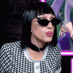 Woman In Sunglasses Oop Reaction To Her Enemy GIF