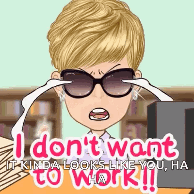 Woman In Sunglasses Saying I Don't Want It GIF