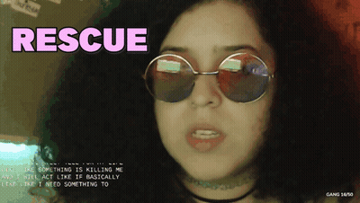Woman In Sunglasses Saying Rescue GIF