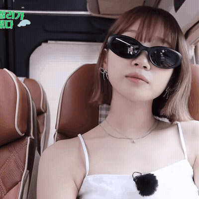 Woman In Sunglasses White Tank Top GIF