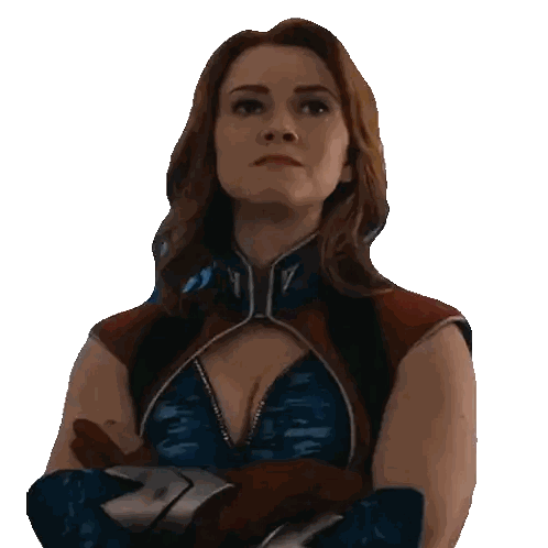 Woman In Superhero Costume Number 17 Sticker