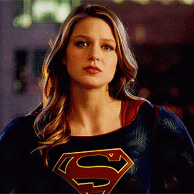 Woman In Superman Costume GIF