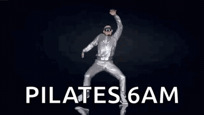 Woman In Swan Costume Dancing Pilates 6Am GIF