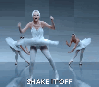 Woman In Swan Dress Dancing Shake It Off GIF