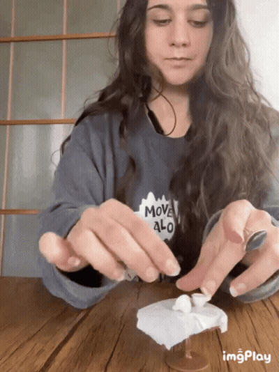 Woman In Sweater Saying Move Alo GIF