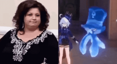 Woman In Sweatshirt Saying EC GIF