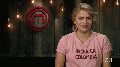 Woman In T-Shirt Hecha En Colombia GIF