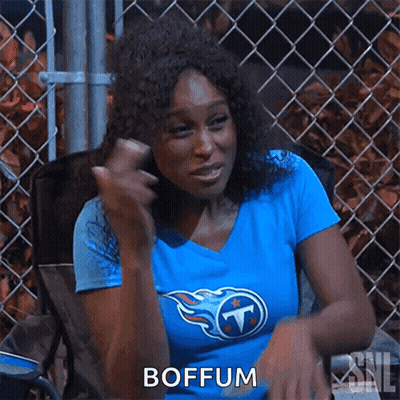 Woman In Tennessee Titans T-Shirt Giving Middle Finger GIF