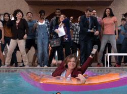 Woman In The Pool Yeah GIF