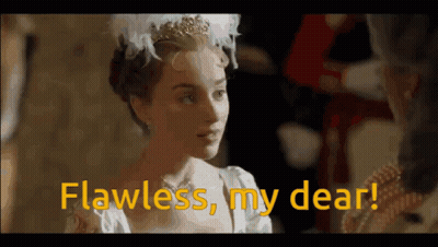 Woman In Tiara And White Dress Says Flawless My Dear GIF