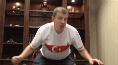 Woman In Toledo Jersey In Front Of Wall GIF