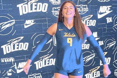 Woman In Toledo Jersey Number 9 GIF