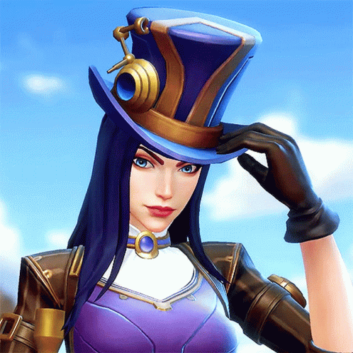 Woman In Top Hat And Gloves Looking At Camera GIF