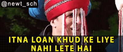 Woman In Turban Itna Loan Khud Ke Liye Nahi Lete Hai GIF