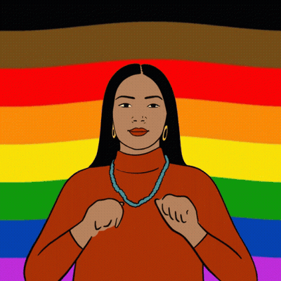 Woman In Turtleneck And Blue Necklace GIF