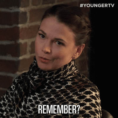 Woman In Turtleneck Saying Remember GIF