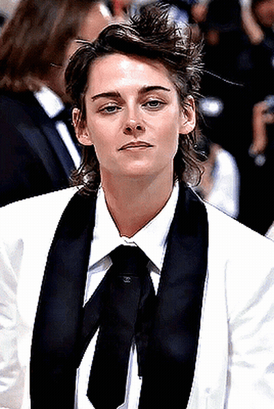 Woman In Tuxedo And Chanel Logo GIF