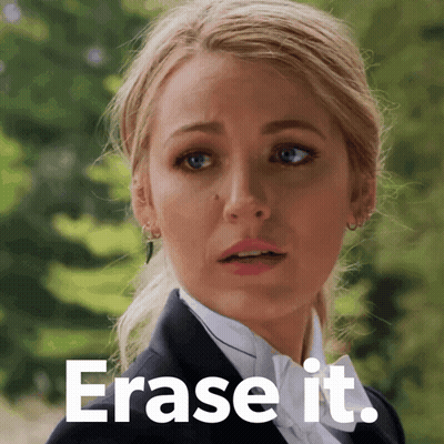 Woman In Tuxedo Saying Erase It GIF