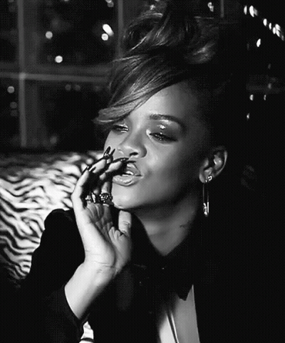 Woman In Tuxedo Smoking Cigarette GIF