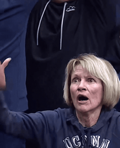 Woman In UCSD Sweatshirt Yelling GIF