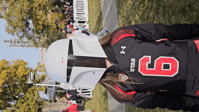 Woman In Utah Jersey Number 6 GIF