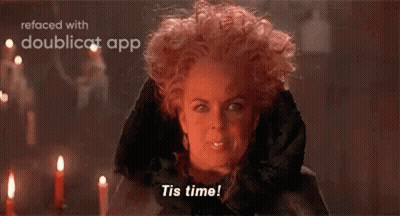 Woman In Vampire Costume Screaming Tis Time GIF