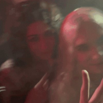 Woman In Veil Giving Peace Sign GIF